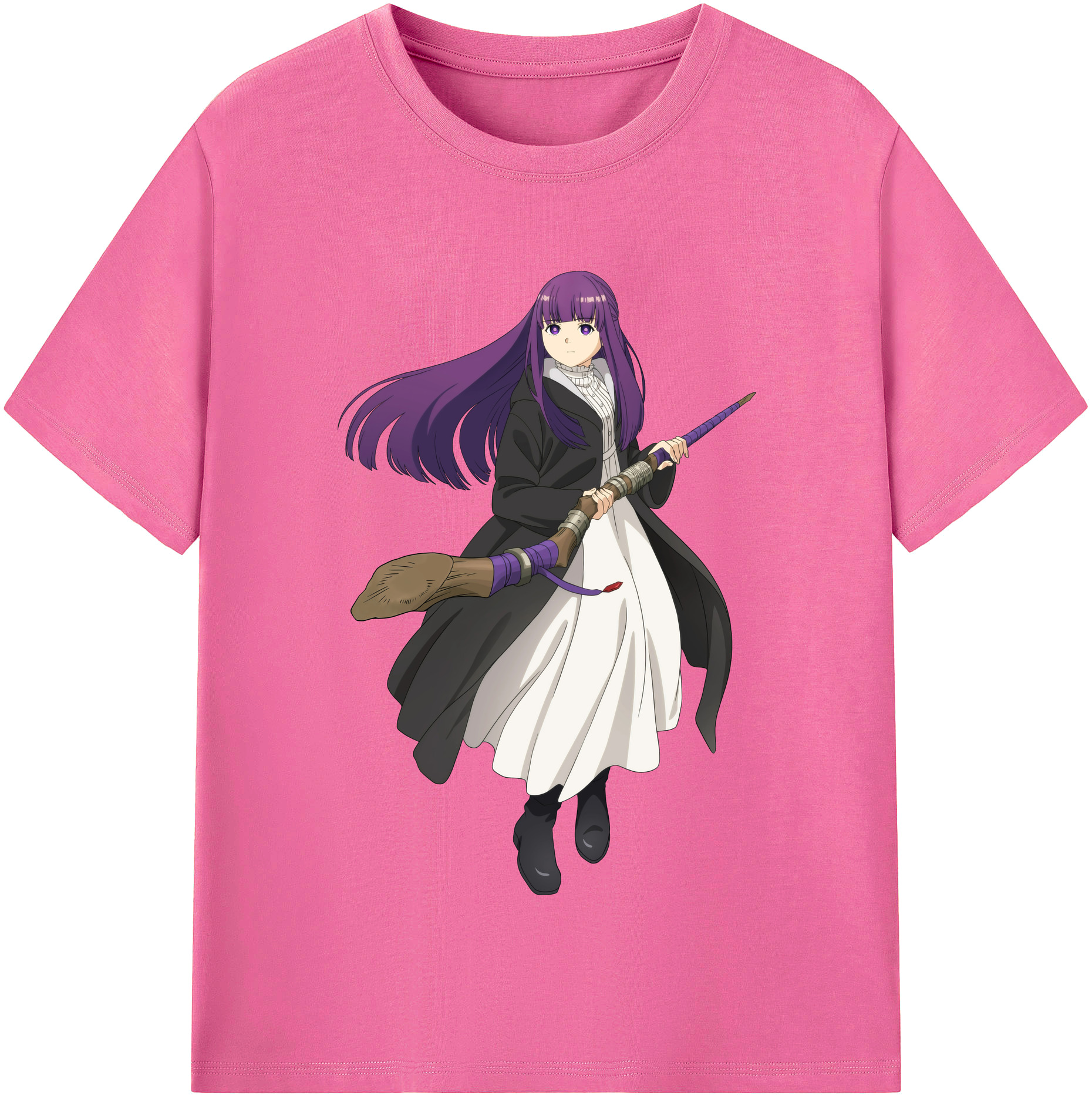 （画像用） 葬送のフリーレン Frieren レディースカジュアルプリントTシャツ（綿100％）